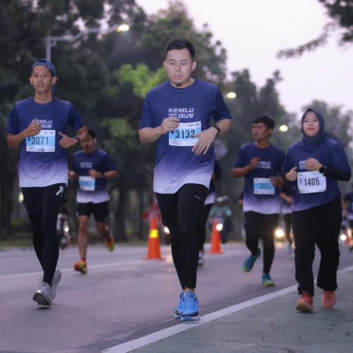 Race photo from KEMLU RUN 2026