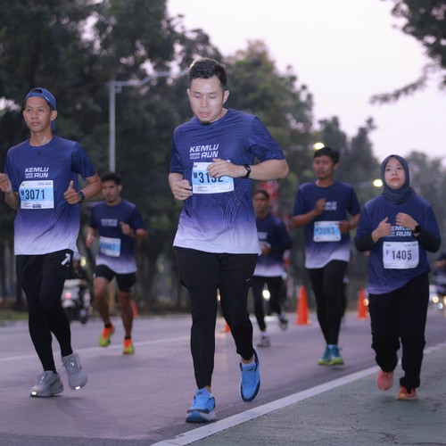 Race photo from KEMLU RUN 2026