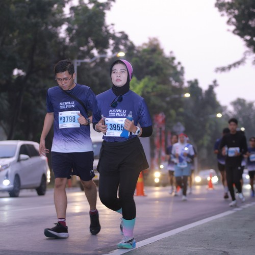 Race photo from KEMLU RUN 2026