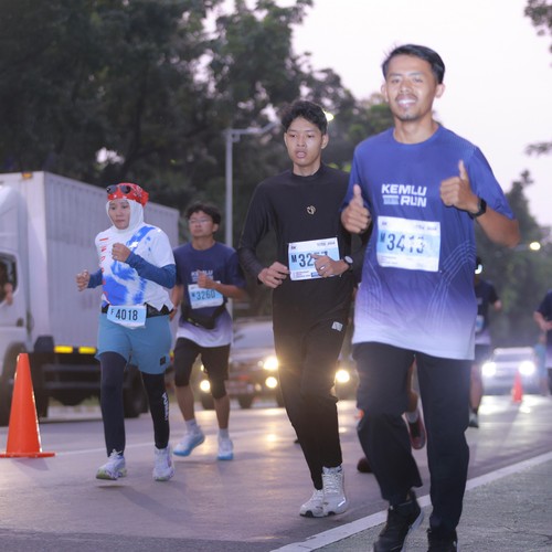 Race photo from KEMLU RUN 2026