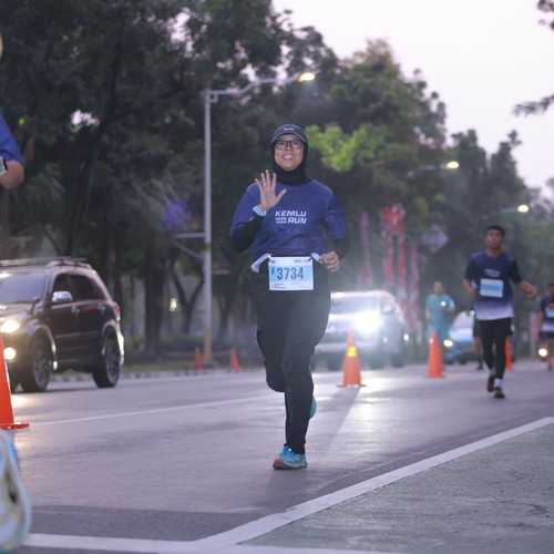 Race photo from KEMLU RUN 2026