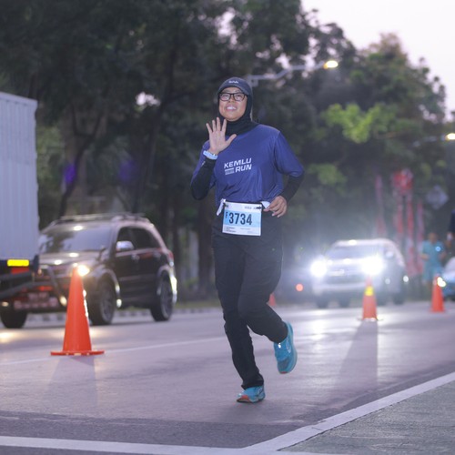 Race photo from KEMLU RUN 2026
