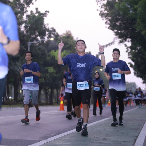 Race photo from KEMLU RUN 2026