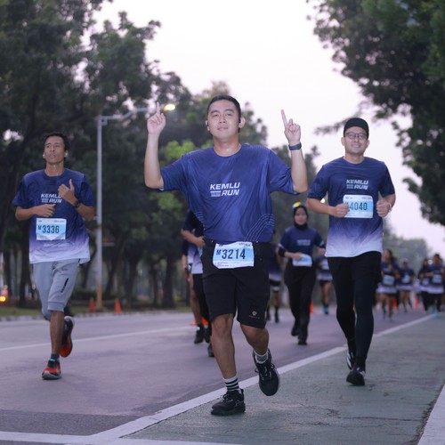 Race photo from KEMLU RUN 2026