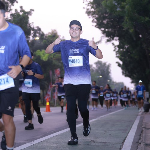 Race photo from KEMLU RUN 2026