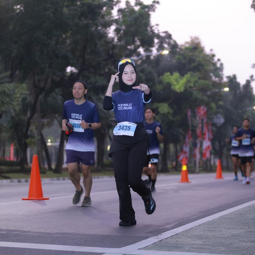 Race photo from KEMLU RUN 2026