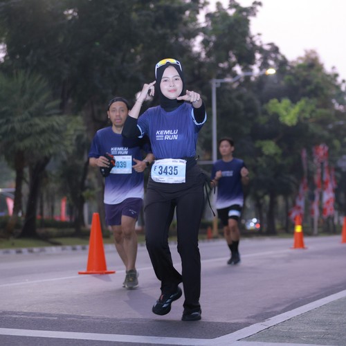 Race photo from KEMLU RUN 2026