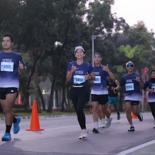 Race photo from KEMLU RUN 2026