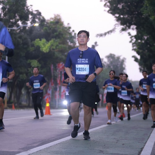 Race photo from KEMLU RUN 2026