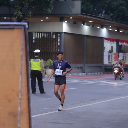 Race photo from KEMLU RUN 2026