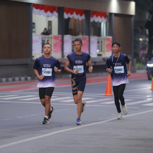 Race photo from KEMLU RUN 2026