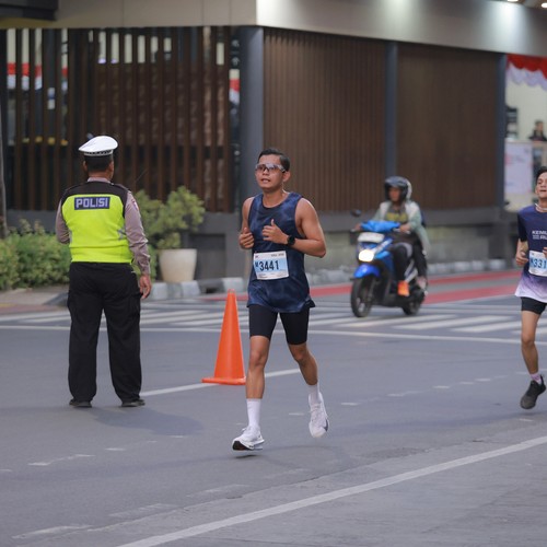 Race photo from KEMLU RUN 2026