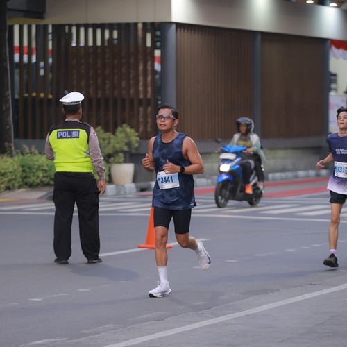Race photo from KEMLU RUN 2026