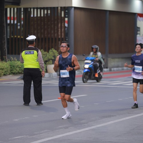 Race photo from KEMLU RUN 2026