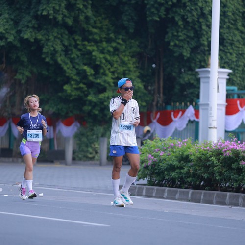 Race photo from KEMLU RUN 2026