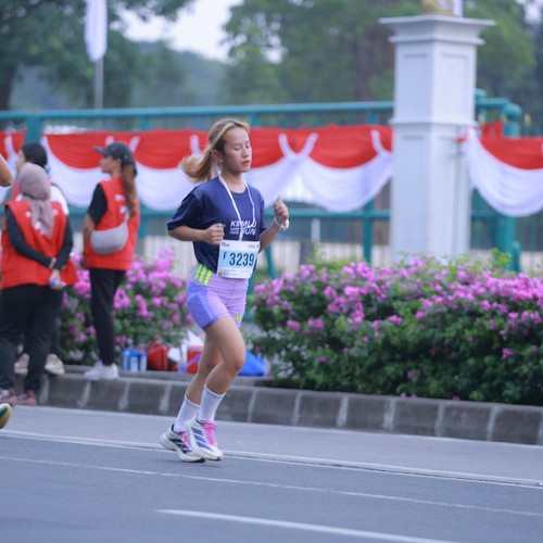 Race photo from KEMLU RUN 2026