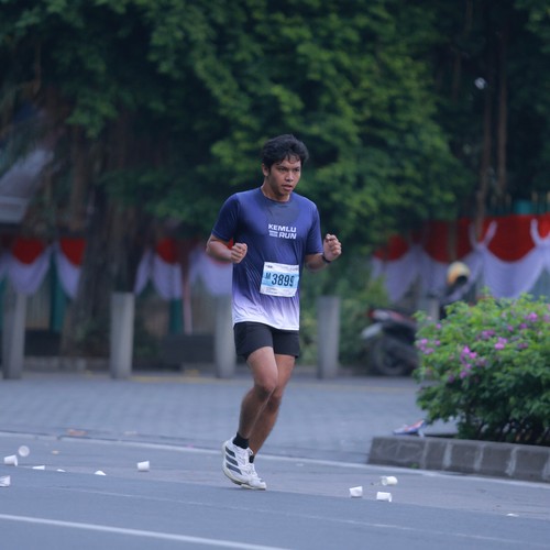 Race photo from KEMLU RUN 2026