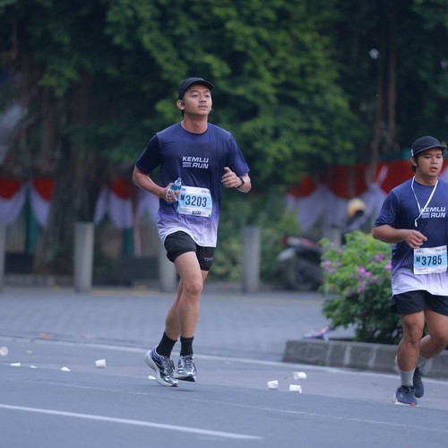Race photo from KEMLU RUN 2026