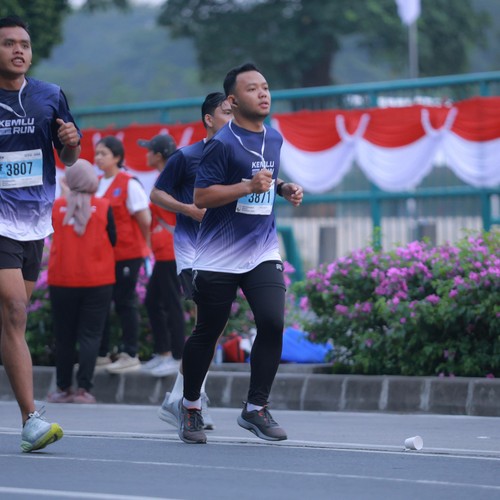 Race photo from KEMLU RUN 2026
