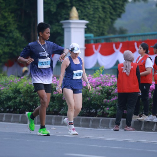 Race photo from KEMLU RUN 2026