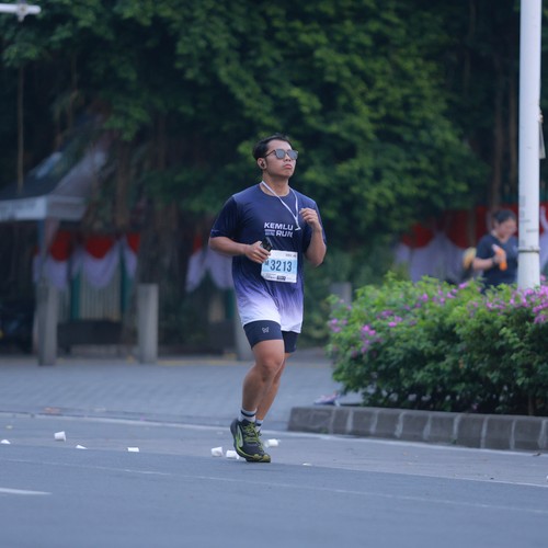 Race photo from KEMLU RUN 2026