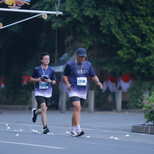 Race photo from KEMLU RUN 2026