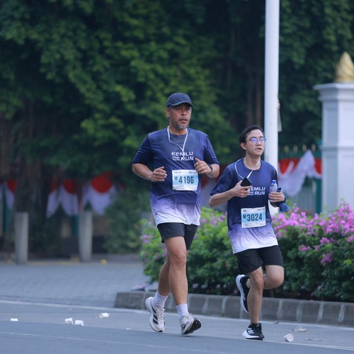 Race photo from KEMLU RUN 2026