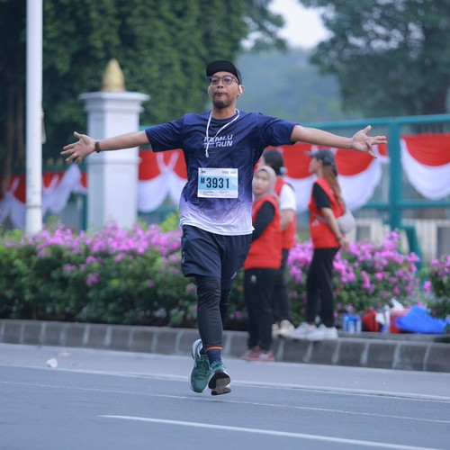 Race photo from KEMLU RUN 2026