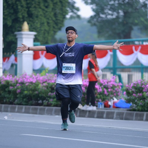 Race photo from KEMLU RUN 2026