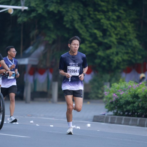 Race photo from KEMLU RUN 2026