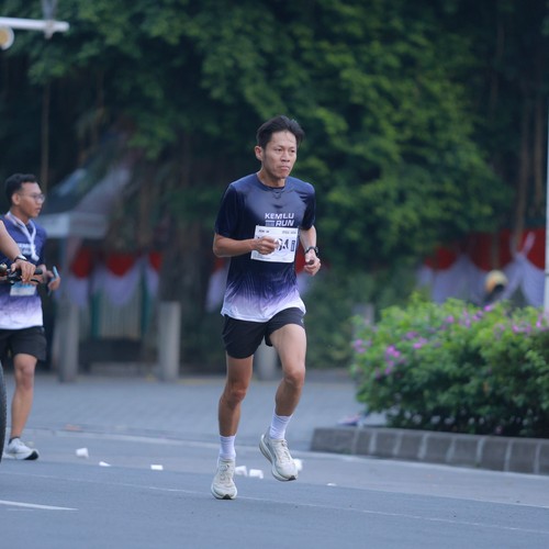 Race photo from KEMLU RUN 2026