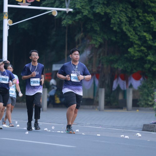 Race photo from KEMLU RUN 2026