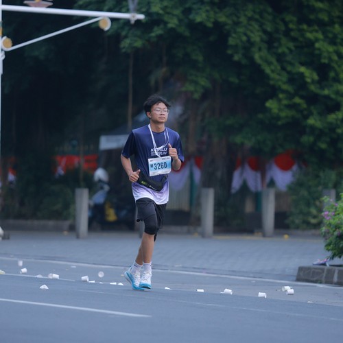 Race photo from KEMLU RUN 2026