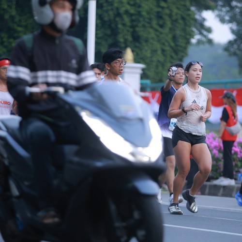Race photo from KEMLU RUN 2026