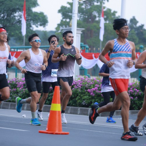 Race photo from KEMLU RUN 2026