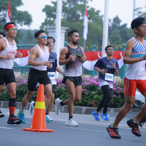 Race photo from KEMLU RUN 2026