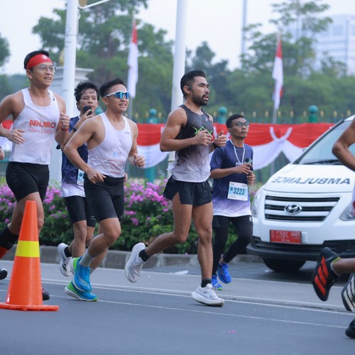 Race photo from KEMLU RUN 2026