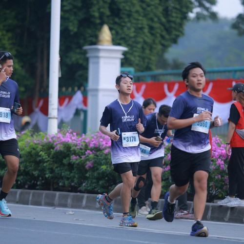 Race photo from KEMLU RUN 2026