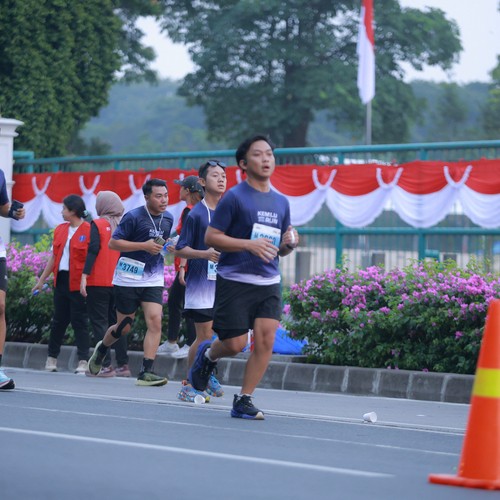 Race photo from KEMLU RUN 2026