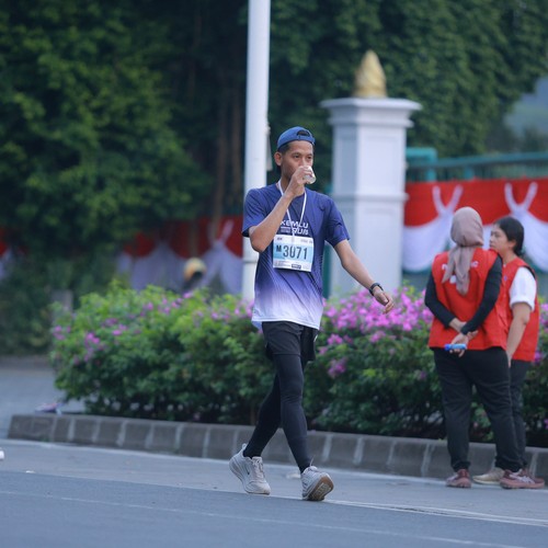 Race photo from KEMLU RUN 2026
