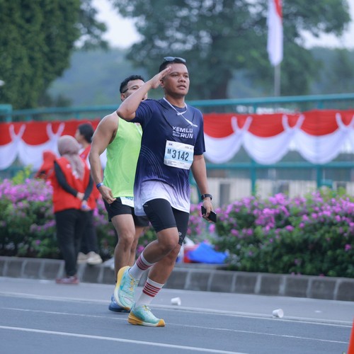 Race photo from KEMLU RUN 2026
