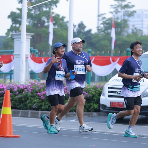 Race photo from KEMLU RUN 2026