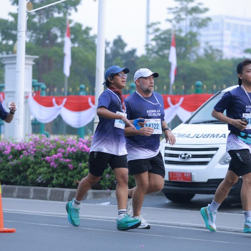 Race photo from KEMLU RUN 2026