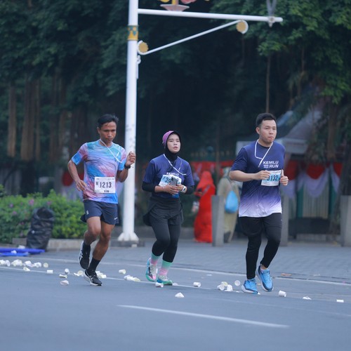 Race photo from KEMLU RUN 2026