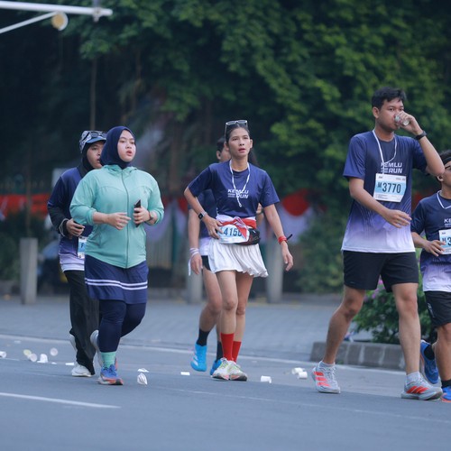 Race photo from KEMLU RUN 2026