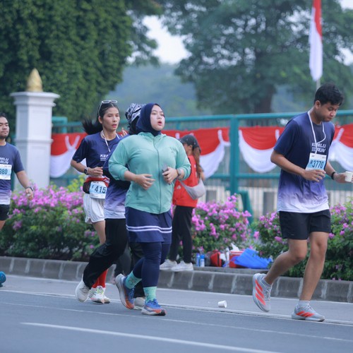 Race photo from KEMLU RUN 2026
