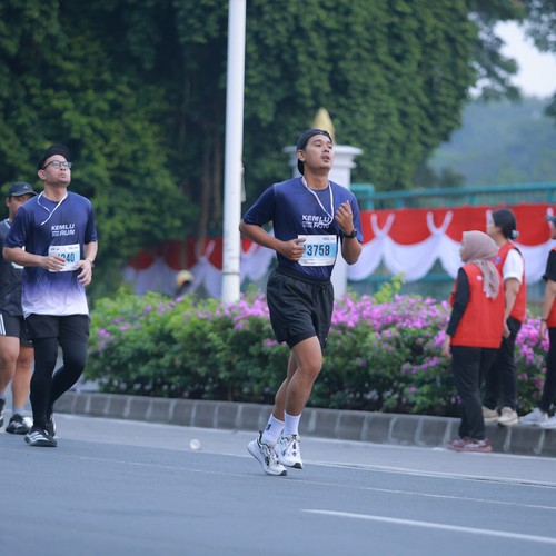 Race photo from KEMLU RUN 2026