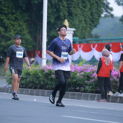 Race photo from KEMLU RUN 2026