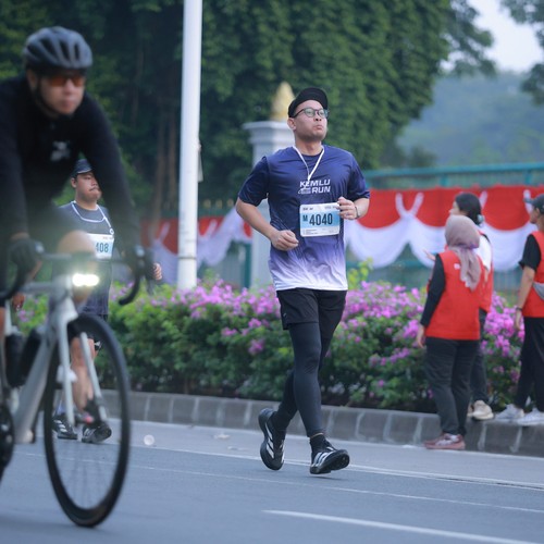 Race photo from KEMLU RUN 2026
