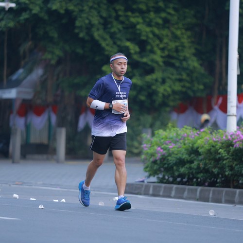 Race photo from KEMLU RUN 2026